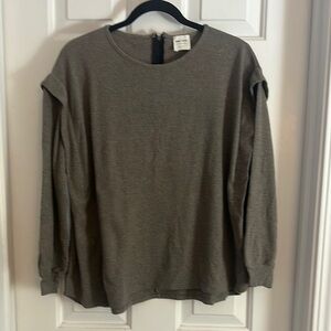 AMS pure collection longsleeve brown sweater one size